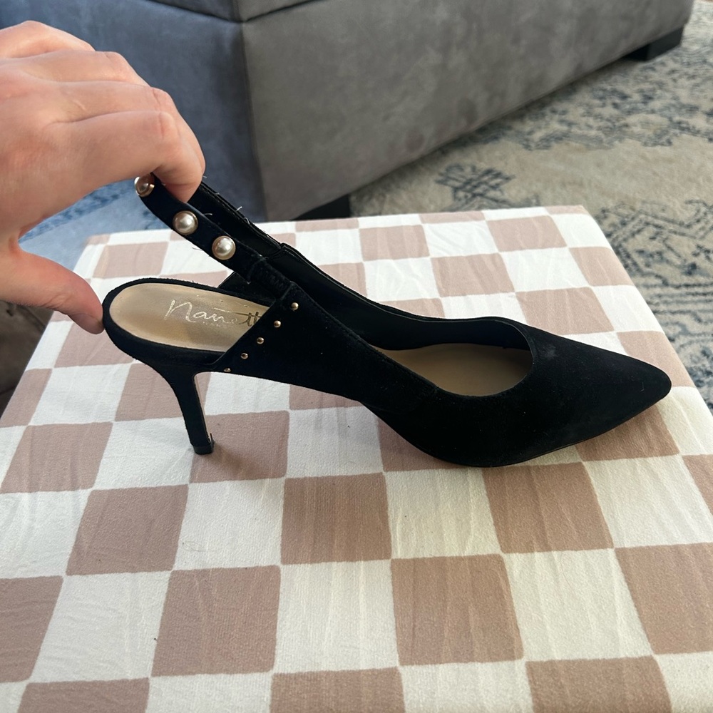 Black Slingback Heels